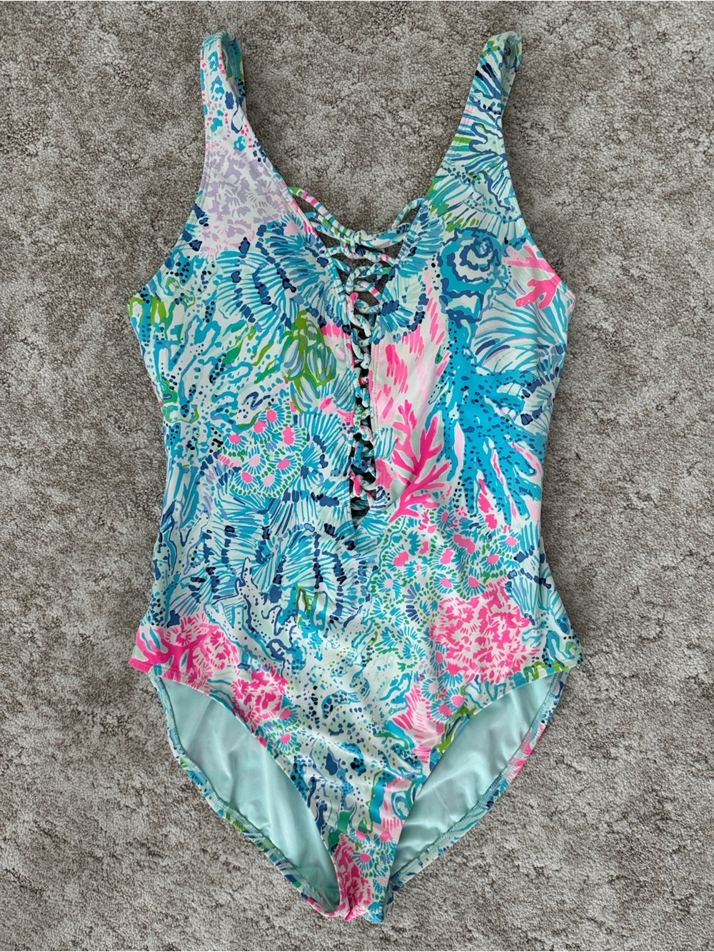Lilly Pulitzer Isle Lattice one-piece